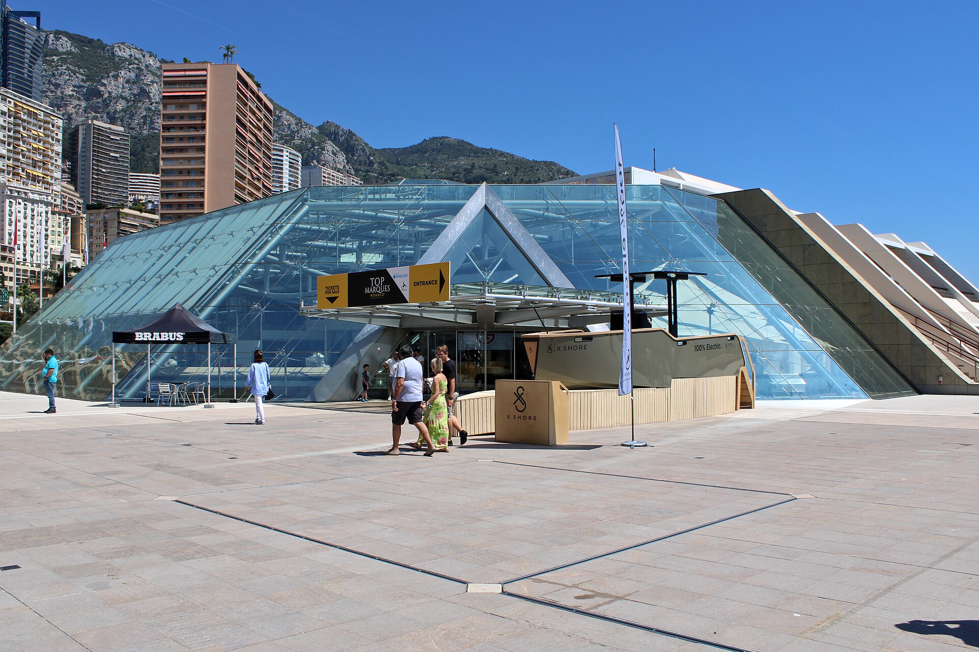 Le Grimaldi Forum de Monaco aménagé pour un salon professionnel
